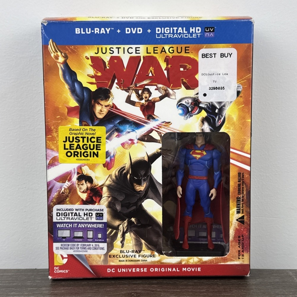 Justice‎ League: War With Blu Ray Exclusive Figure! (Blu-ray/DVD)